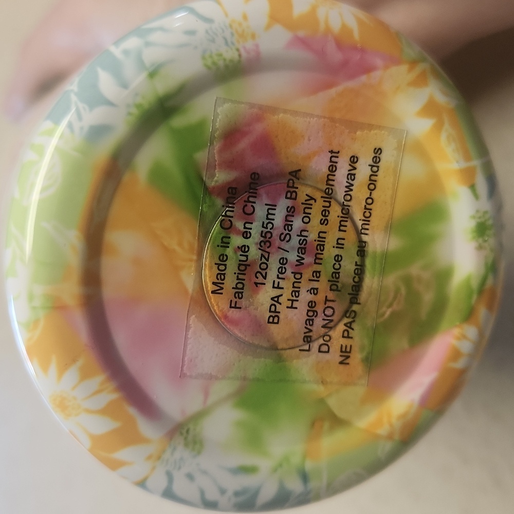 NWT Lily Pulitzer Colorful Floral Insulated Slim Can Tumbler - Picture 2 of 8